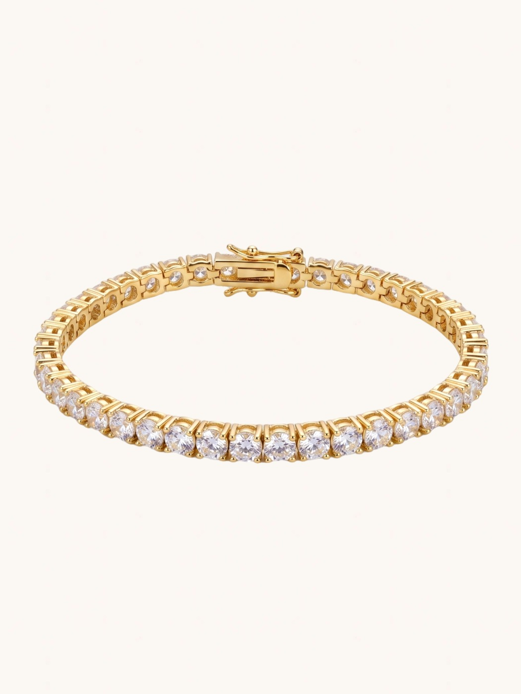 Front View of Vivienne Tennis Bracelet Comfort Fit Gold Plated Brass One Size 12.6gms