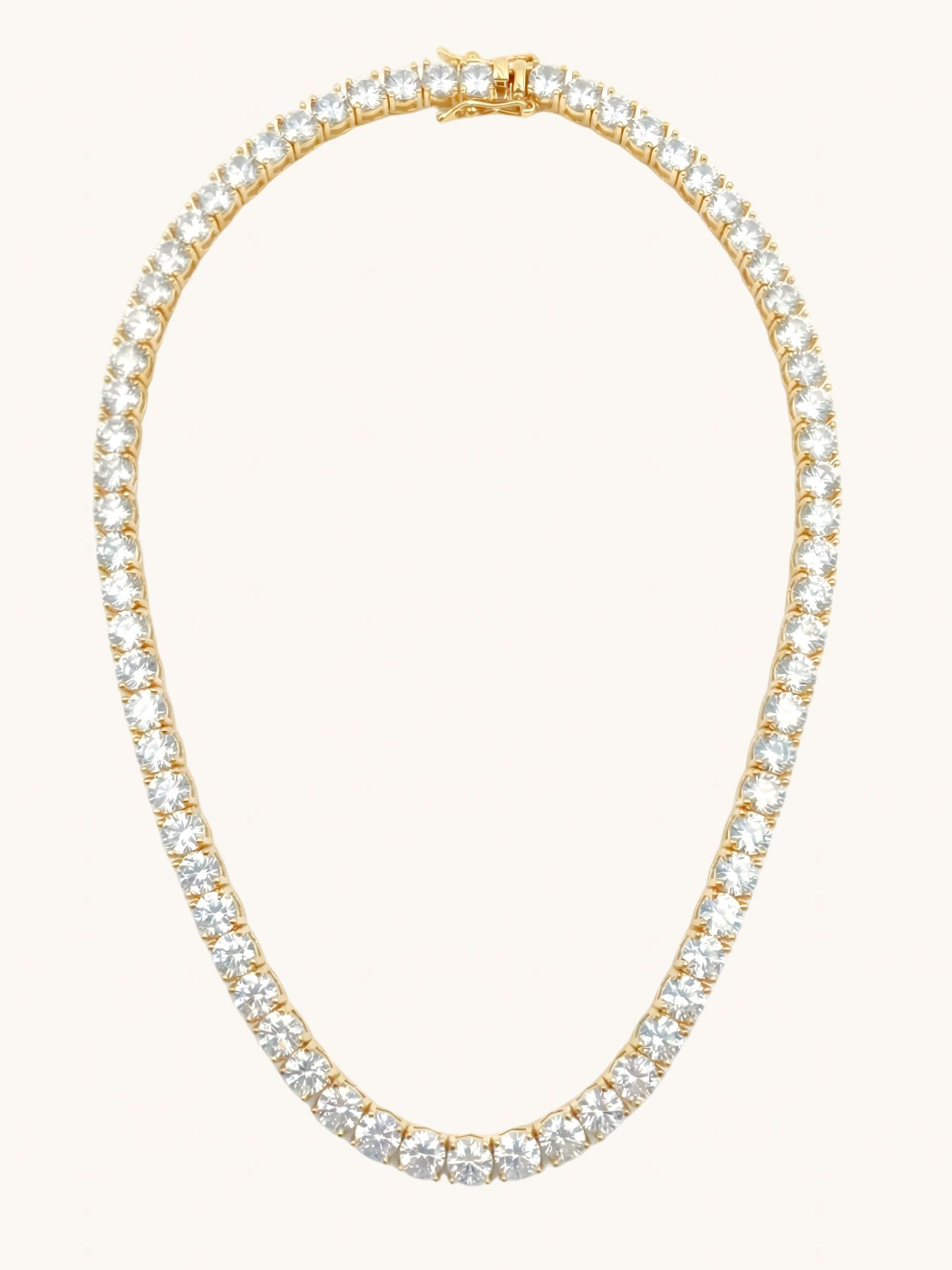 Front View of Vivienne Tennis Necklace in Gold Plated Metal Comfort Fit 30.3gms Mix