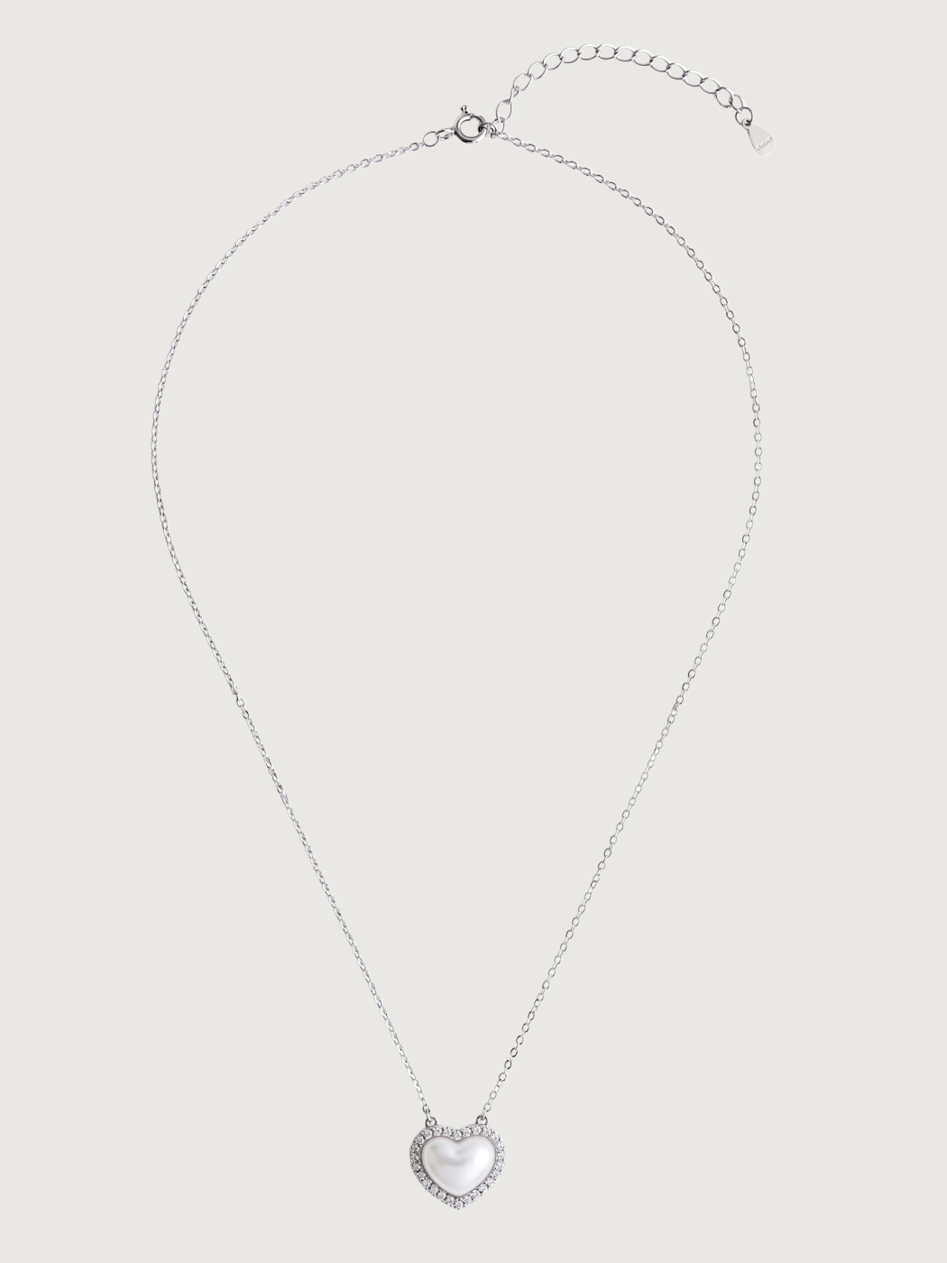 Amora Silver Heart Pendant Necklace