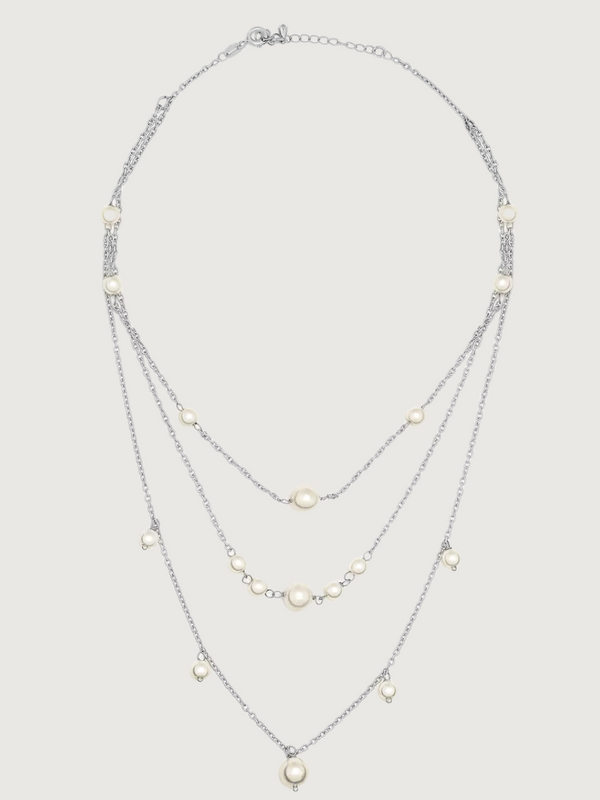 Myra Pearl Necklace in Sterling Silver