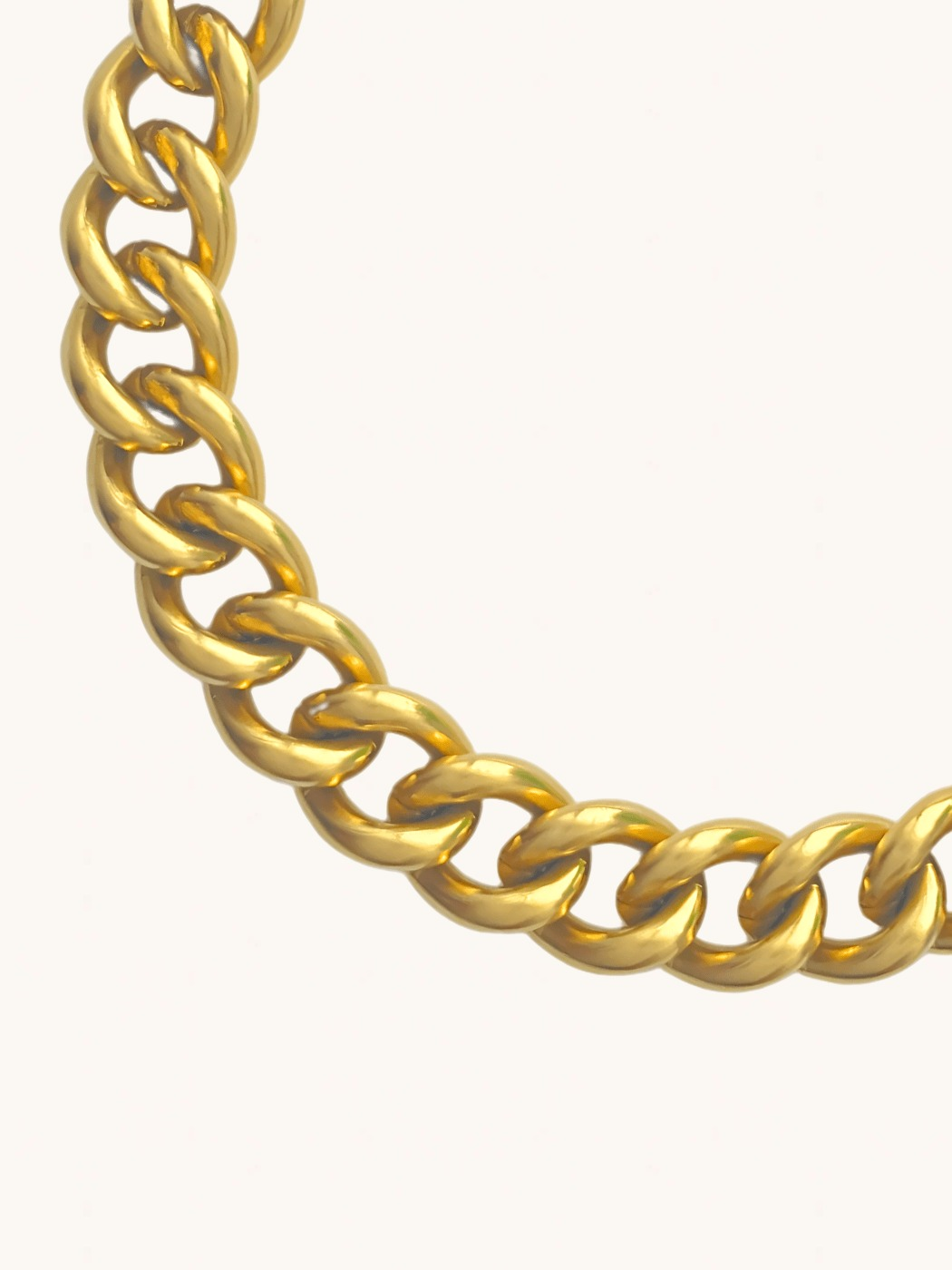 Closeup of Anchor Bracelet in 18K gold Plated Metal Adjustable Length 18k Gold Steel | Hypoallergenic Tarnish Resistant Sweat Water Eco - Friendly One Size 40.2gms
