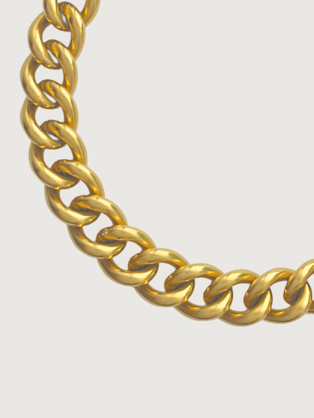 Closeup of Anchor Bracelet in 18K gold Plated Metal Adjustable Length 18k Gold Steel | Hypoallergenic Tarnish Resistant Sweat Water Eco - Friendly One Size 40.2gms