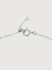 Rear View of Irene Star Charm Anklet in 925 Sterling Silver Adjustable Length 1.7gms