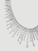 Closeup of Kaia Necklace Set With Earrings And Bracelet in Rhodium Plated Metal Comfort Fit Copper One Size 67.7gms Mix