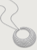 Closeup of Soraya Silver Double Drop Earrings Jewelry for Pierced Ears Rhodium Plated Copper 4 cm 24.3gms