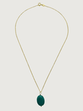 Rear View of Liana Pendant Necklace in 18K Gold Plated Sterling Silver Fixed Length 18k 925 Metal Stone One Size 3.3gms