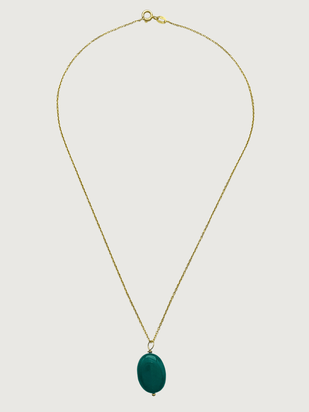 Rear View of Liana Pendant Necklace in 18K Gold Plated Sterling Silver Fixed Length 18k 925 Metal Stone One Size 3.3gms
