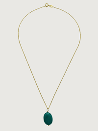 Rear View of Liana Pendant Necklace in 18K Gold Plated Sterling Silver Fixed Length 18k 925 Metal Stone One Size 3.3gms