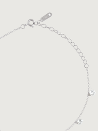 Rear View of Lumi Anklet Adjustable Length 925 Sterling Silver 8 inches 1.5gms