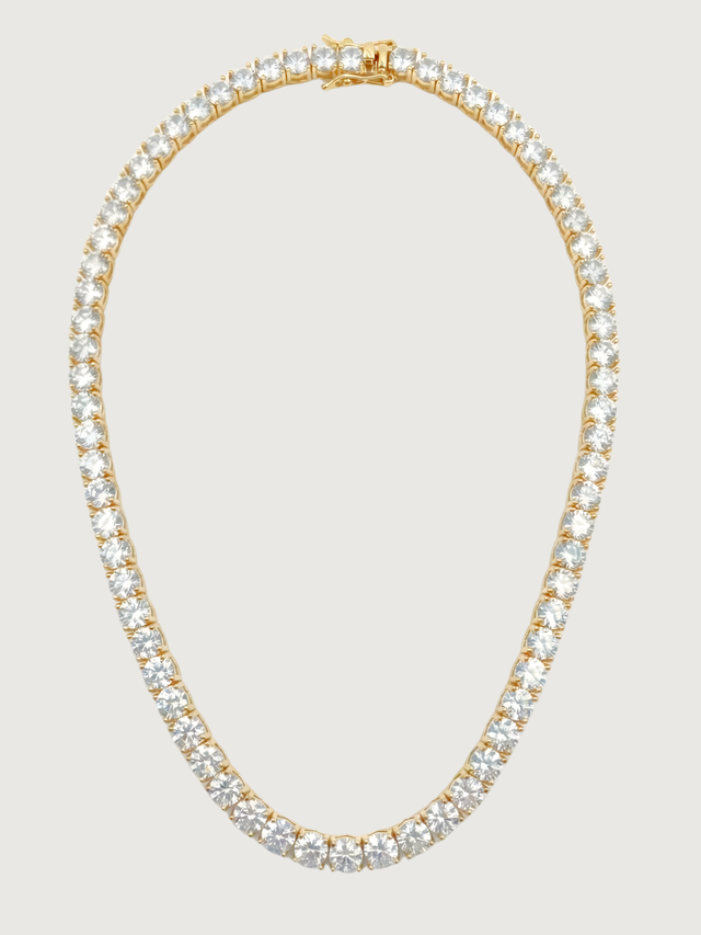 Front View of Vivienne Tennis Necklace in Gold Plated Metal Comfort Fit 30.3gms Mix