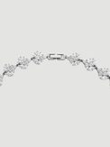 Rear View of Alba Necklace and Earrings Set in Rhodium Plated Metal Comfort Fit Copper One Size 58.2gms Mix