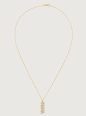 Rear View of Mama Pendant Necklace Comfort Fit 18k Gold Plated 925 Sterling Silver Brass 18 inches 2.9gms