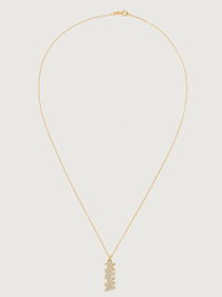 Rear View of Mama Pendant Necklace Comfort Fit 18k Gold Plated 925 Sterling Silver Brass 18 inches 2.9gms