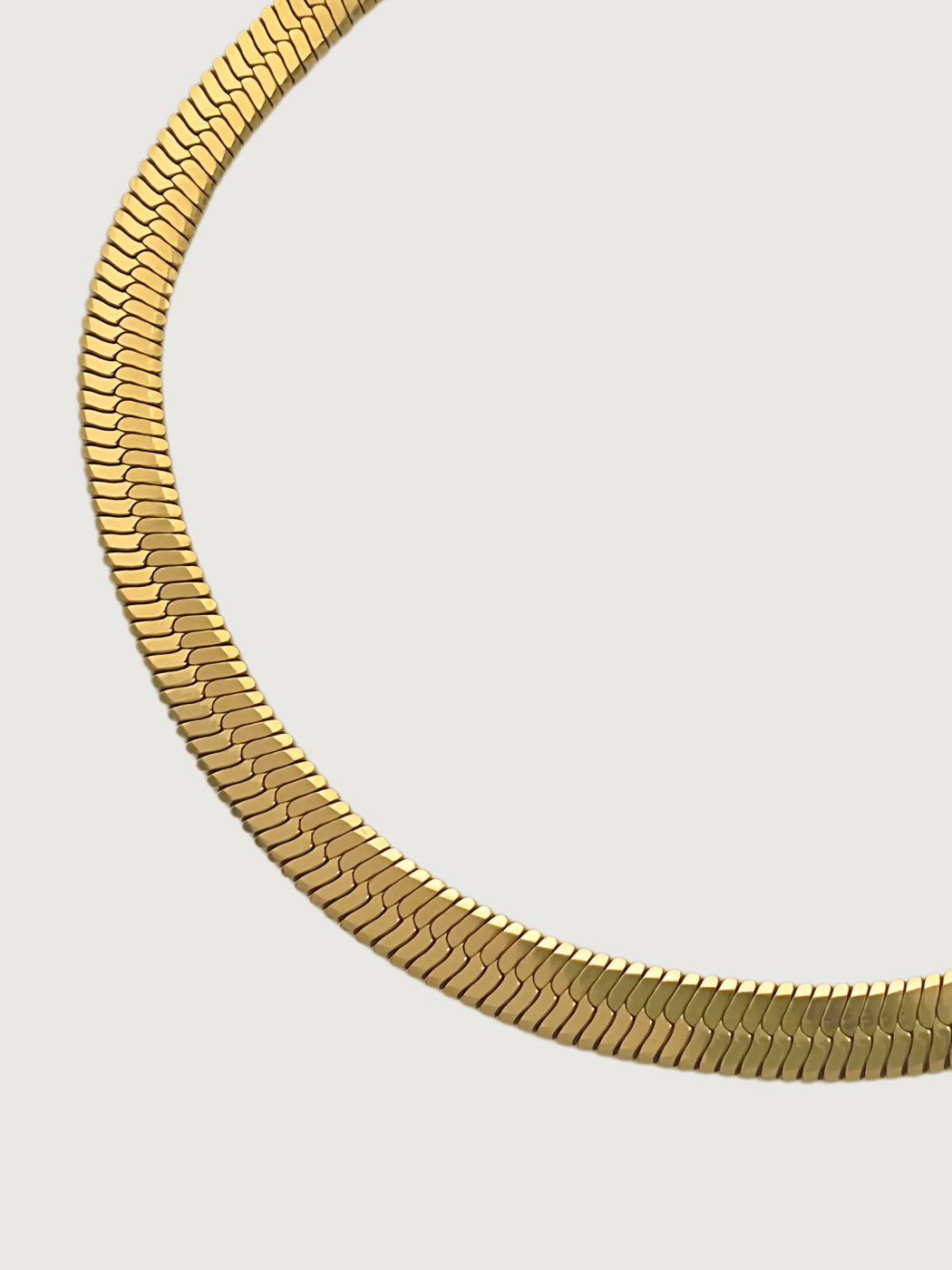 Closeup of Raia Waterproof Bracelet in 18K Gold Plated Metal Adjustable Length 18k Steel | Hypoallergenic Tarnish Resistant Sweat Water Eco - Friendly One Size 3.5gms