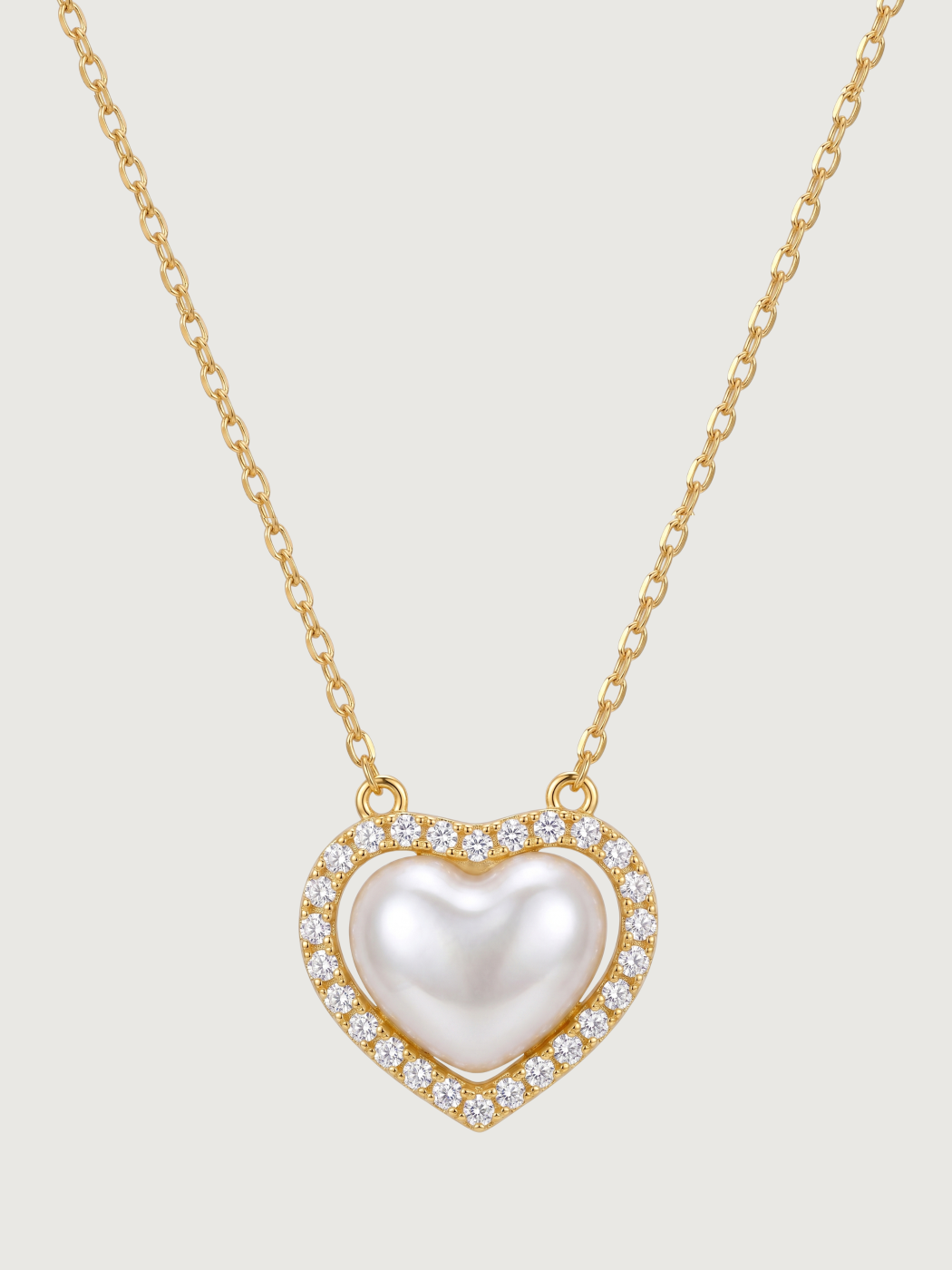 Amora Gold Heart Pendant Necklace
