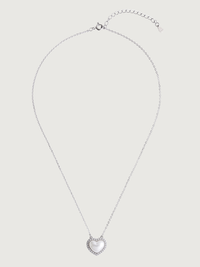 Amora Silver Heart Pendant Necklace