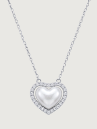 Amora Silver Heart Pendant Necklace