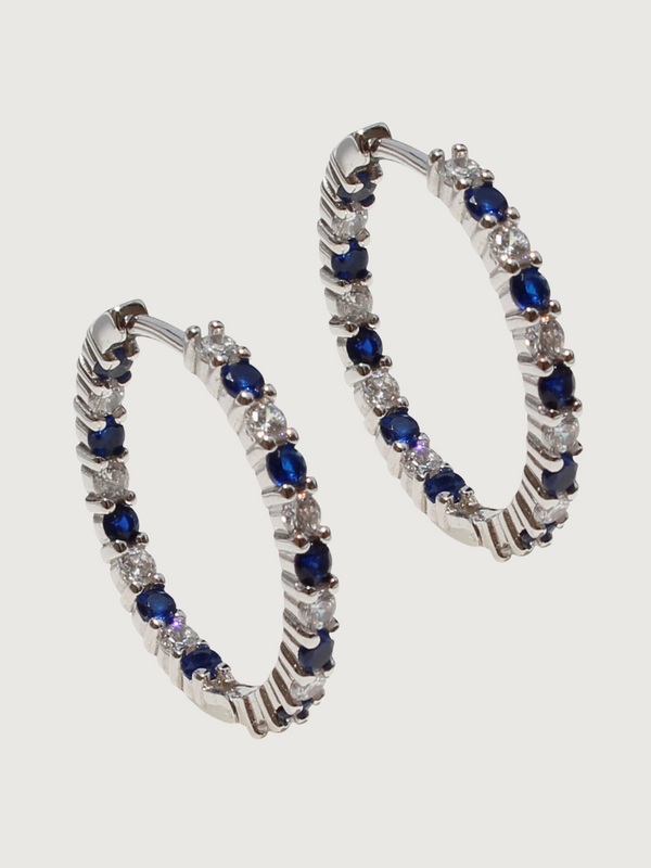Azura Hoop Earrings in Sterling Silver