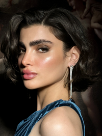 Model Wearing Clara Tassel Earrings Jewelry for Pierced Ears Rhodium Plated Copper Metal 925 Sterling Silver One Size 15.5gms