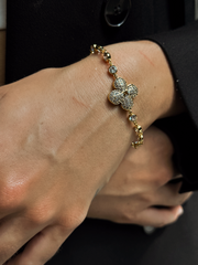 Clover Bracelet in 18K Gold Plated Brass