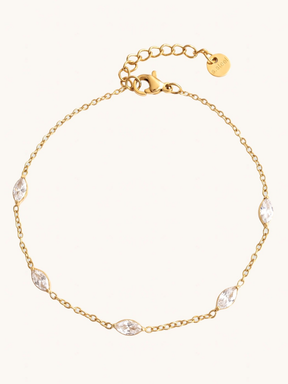 Eloise Marquise Bracelet on a plain cream background