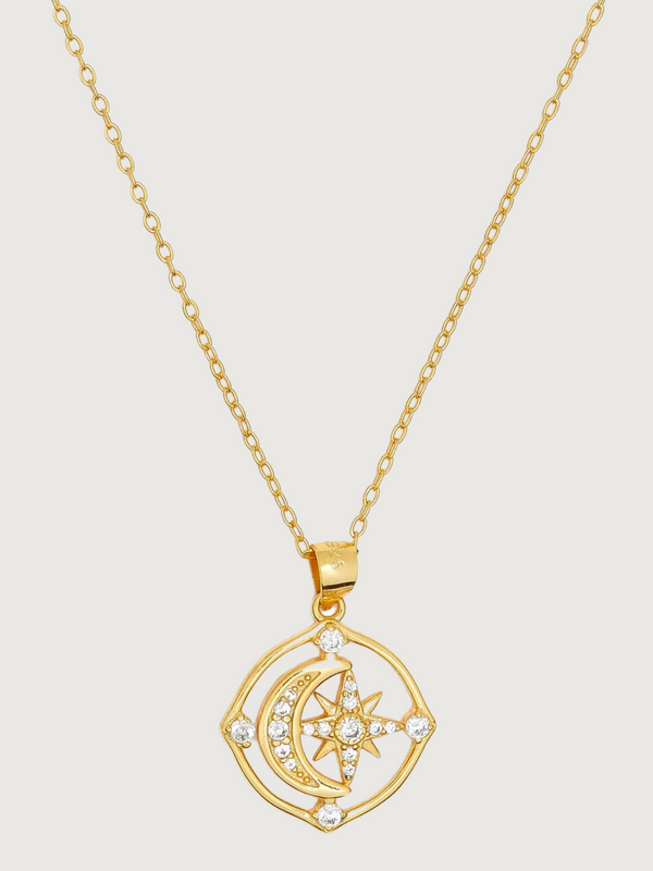 Maha Pendant Necklace in 18k Gold-Plated Sterling Silver