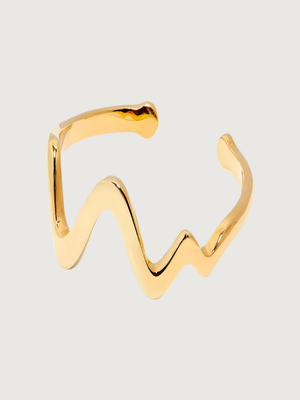 Sofia-Ring aus 18 Karat vergoldetem Sterlingsilber