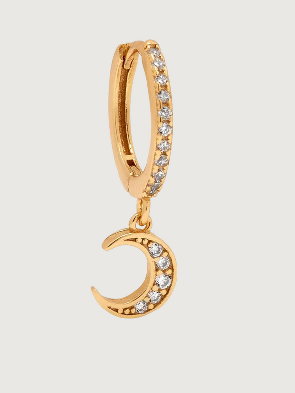 Stella Crescent Single Earring in 18k Gold-plated Sterling Silver