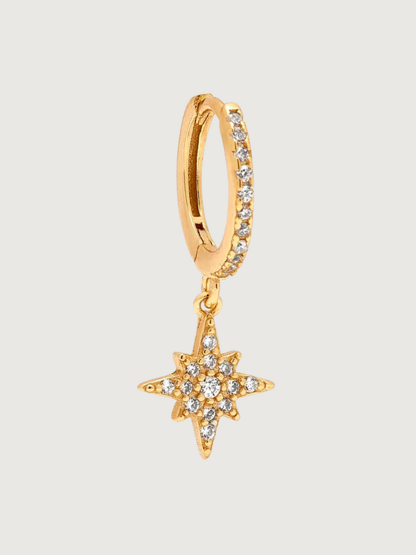 Stella Star Single Earring in 18k Gold-plated Sterling Silver