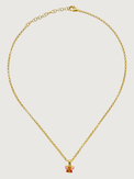 Rear View of Little Princess Butterfly Pendant Necklace in 18k Gold Plated sterling silver Adjustable Length 925 Sterling Silver Metal 14 inches 4gms