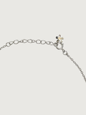 Rear View of Misty Butterfly Anklet in 925 Sterling Silver Comfort Fit Metal 8.5 inches 1.3gms