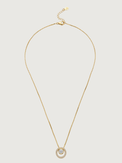 Rear View of Rhea Ring Solitaire Pendant Necklace Adjustable Length 925 Sterling Silver 17 inches 2.9gms