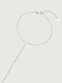 Rear View of Irene Star Hand Chain Bracelet in 925 Sterling Silver Comfort Fit One Size 1.5gms