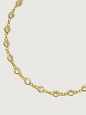 Closeup of Cora Bracelet in 18K Gold Plated Sterling Silver Adjustable Length 18k 925 Brass Metal One Size 3.1gms