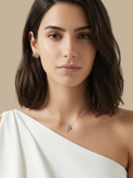 Alternate View of Model Wearing Carla Claw Stud Earrings Jewelry for Pierced Ears 925 Sterling Silver 1.5 cm 2.4gms