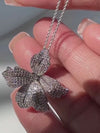 Orchid Bloom Pendant Necklace