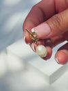 Twisted-knot Pearl Dangle Earrings