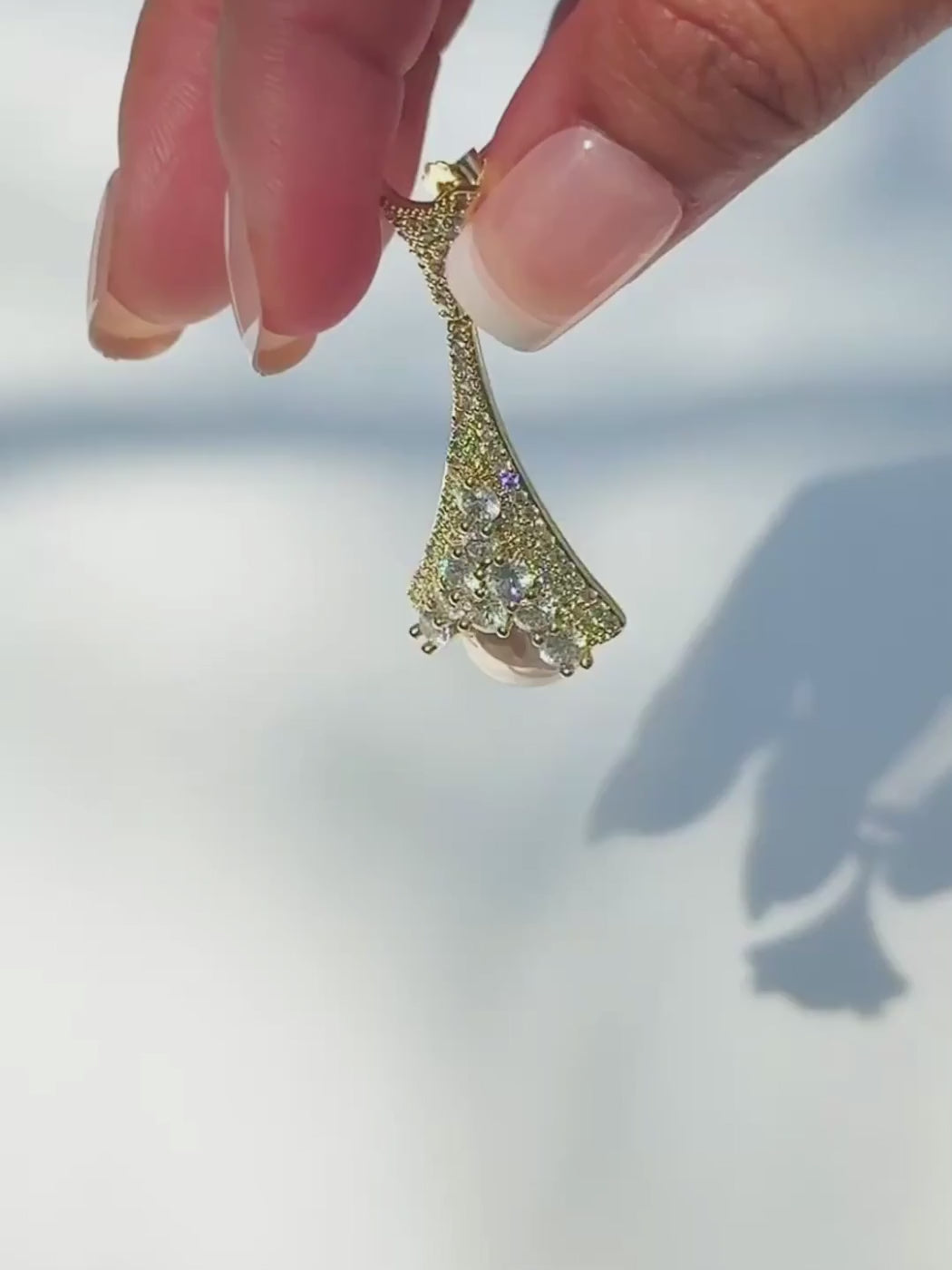 Madeline Pearl Dangle Earrings