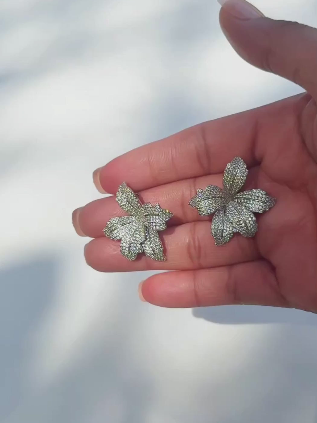 Orchid Bloom Stud Earrings
