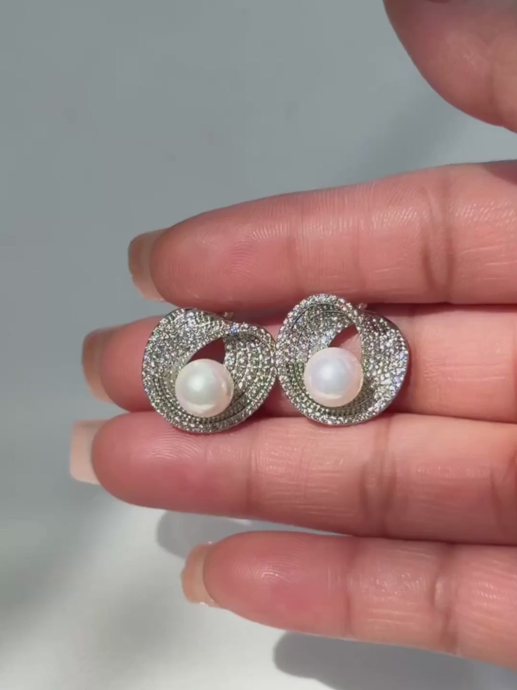 Lusterloop Stud Earrings