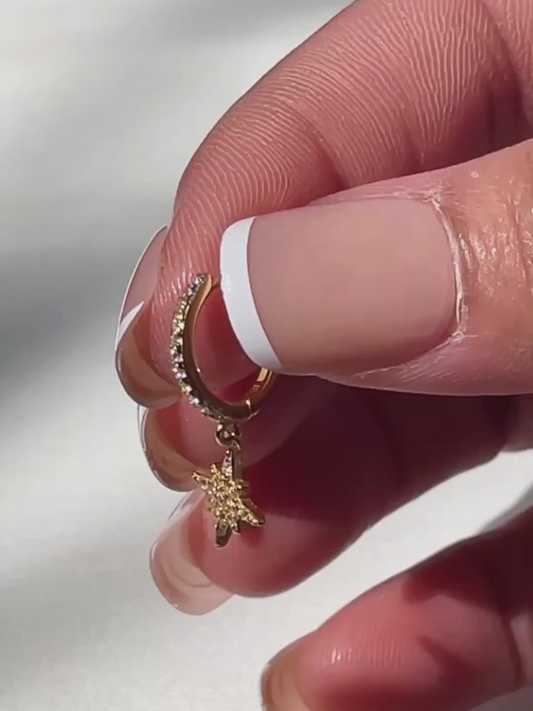 Stella Crescent Star Earrings