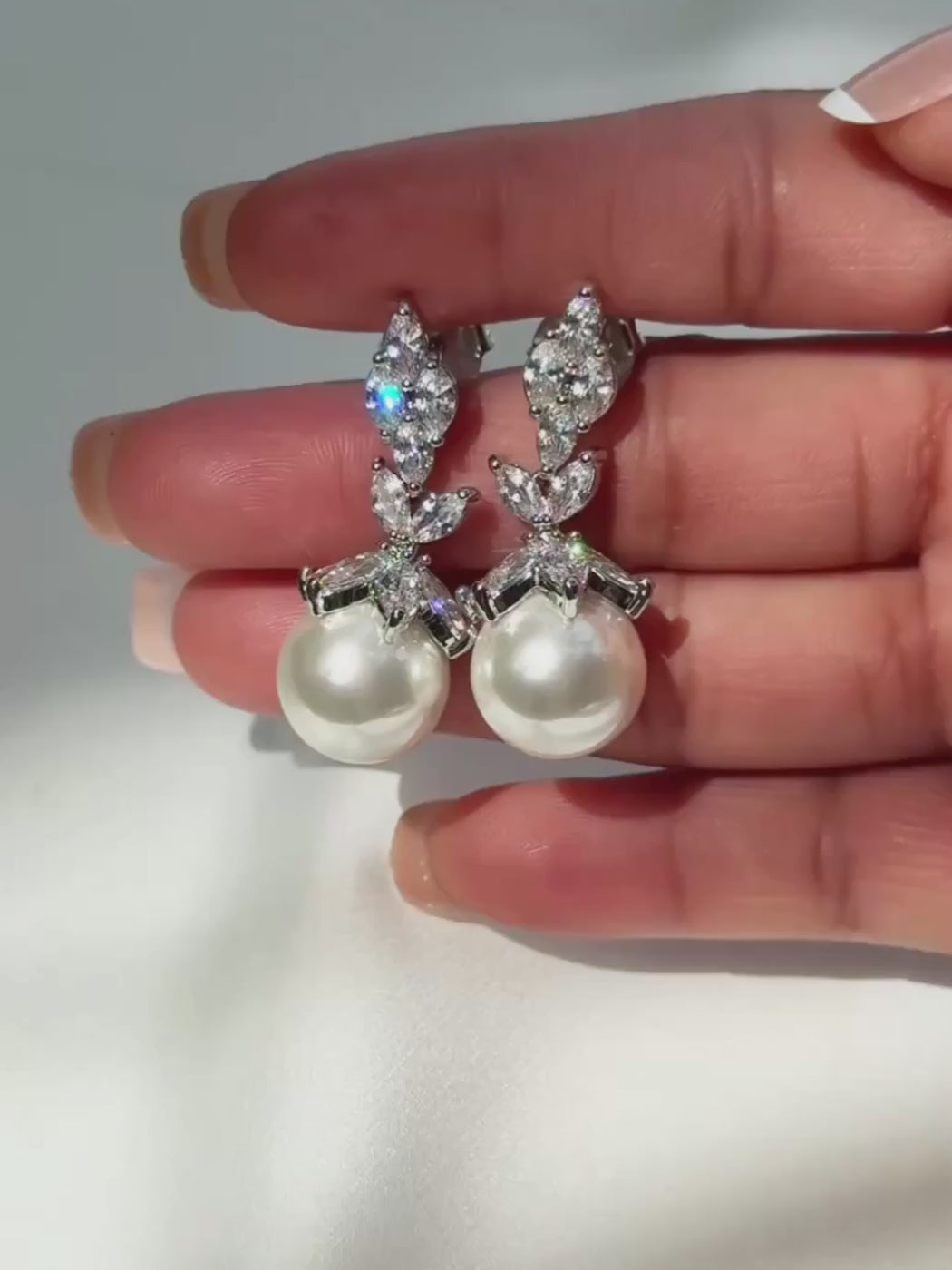 Rania Pearl Dangle Earrings